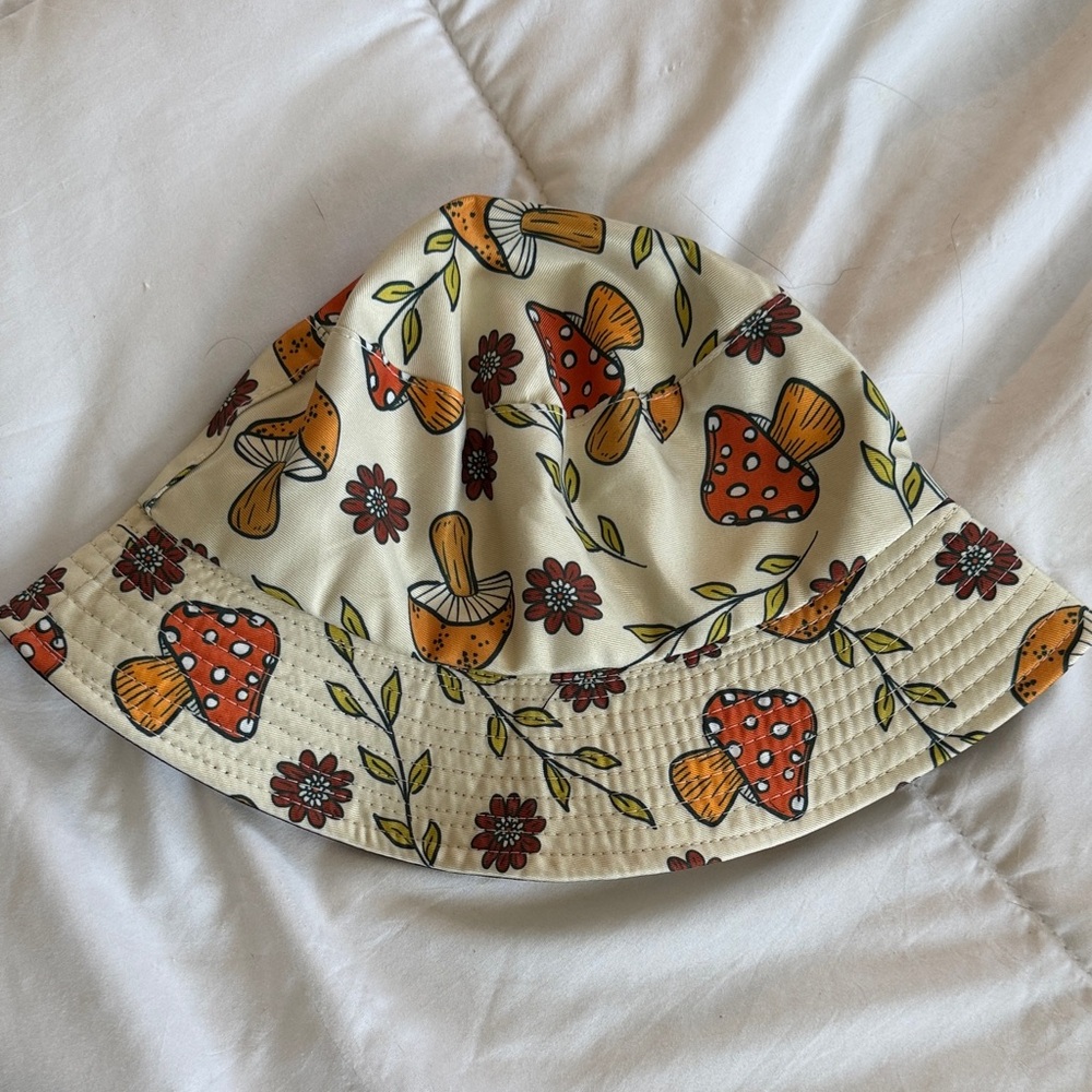 Mushroom Print Bucket Hat